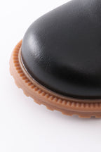 Black lace up bootie