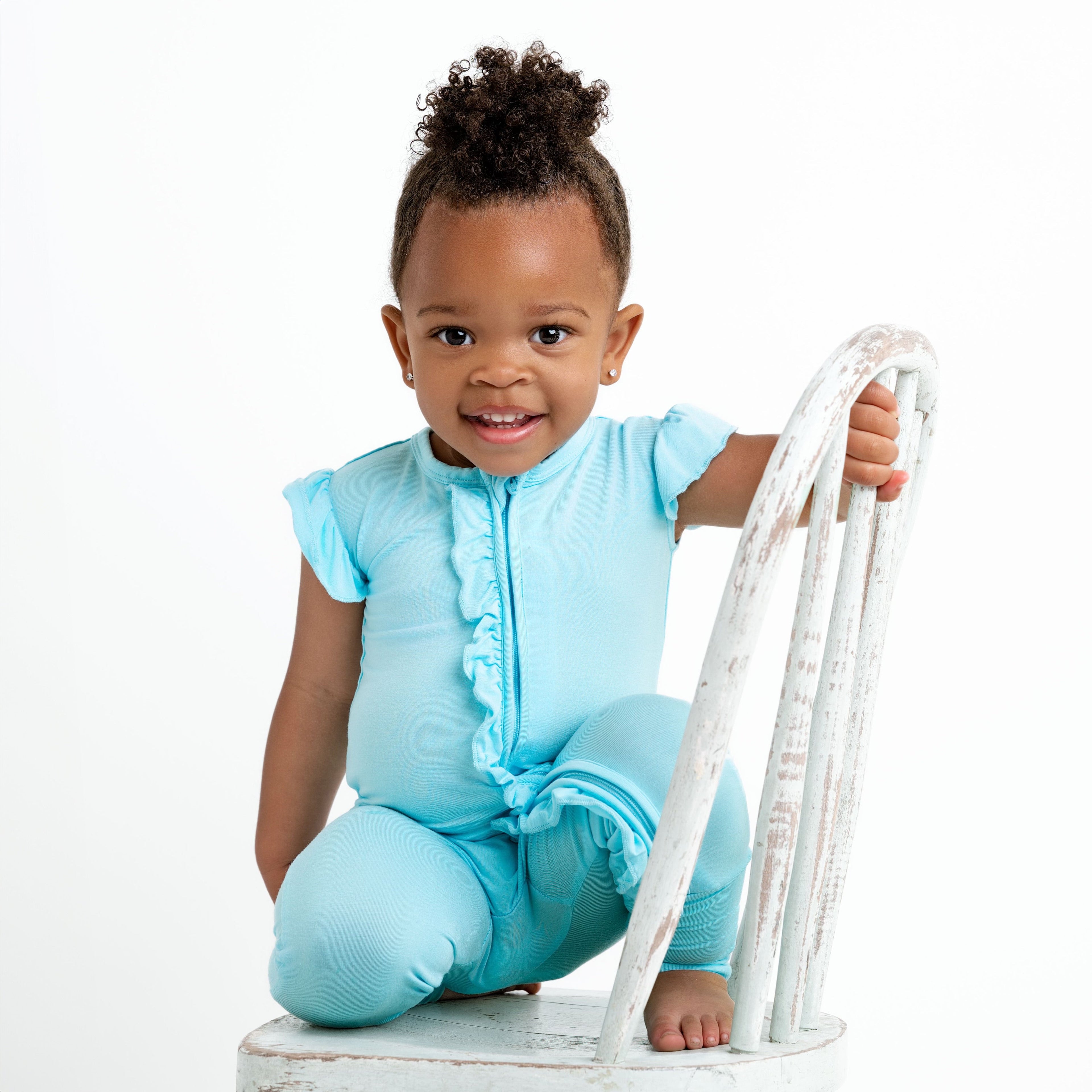 Seabreeze Ruffle Zippy Romper