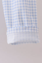 Blue nativity embroidery pants set