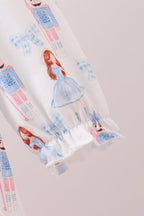 Pink Bow Nutcracker Ruffle Dress