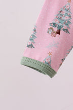 Pink christmas tree bamboo gown