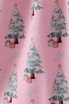 Pink christmas tree bamboo dress