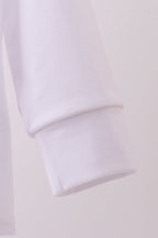 Blue heart french knot button down top