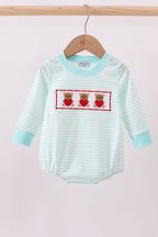 Blue bear embroidery bubble