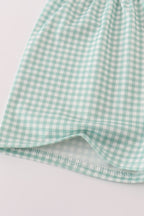 Beige french knot shorts set