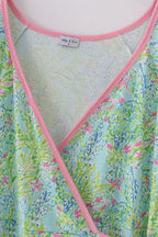 Meadow breeze print adult ruffle dress