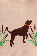 Camouflage hound embroidery pants set