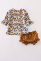 Halloween camouflage applique bloomer set