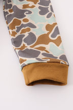 Halloween camouflage applique romper