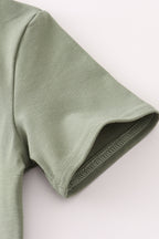 Camouflage print pumpkin applique pants set