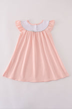 Pink embroidery dress