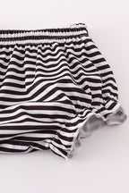 Purple Halloween witch applique velvet bloomer set