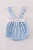 Blue embroidery bubble