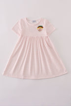 Scarecrow embroidery stripe dress