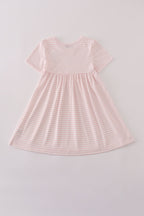 Scarecrow embroidery stripe dress