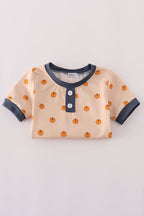 Khaki print pajamas set