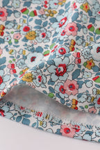 Blue meadow charm lace ruffle pants set