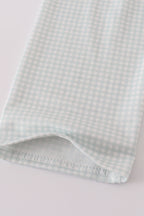 Blue boots embroidery pants set