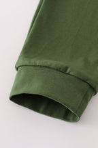 Camouflage print ruffle pants set