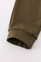 Camouflage print ruffle pants set