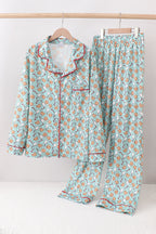 Santa claus cookie print adult pajams set