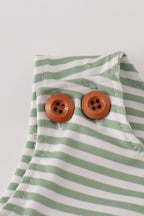 Green turkey french knot stripe jonjon