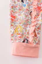 Princess floral print romper