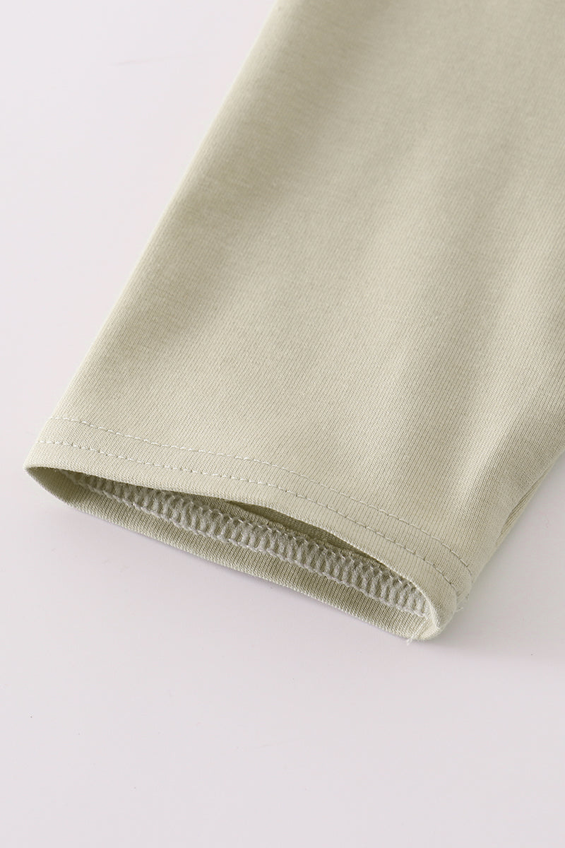 Cream excavator applique top