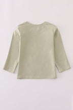 Cream excavator applique top