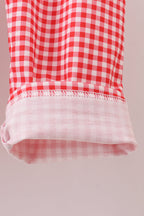 Green christmas santa claus embroidery pants set