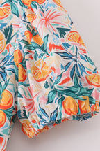 Citrus Bloom print mom dress