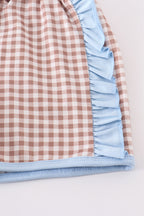 Blue baseball applique set