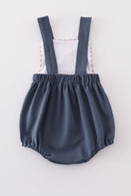 Blue he is risen embroidery boy bubble