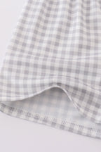 Green bunny applique set