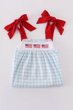 Blue flag embroidery set