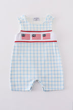 Blue flag embroidery jonjon