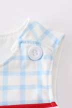 Blue flag embroidery jonjon