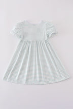 Blue he is risen embroidery dress