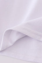 Pink cross embroider smocked dress