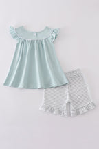 Blue cross embroidery set