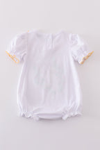 Easter cross embroidery girl bubble