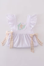 Easter cross embroidery girl dress