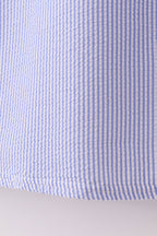 Blue stripe seersucker smocked mom&me dress