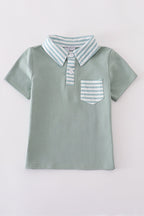 Sage stripe button down shirt