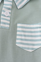 Sage stripe button down shirt