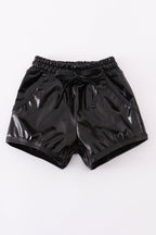 Black laser shorts