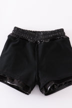 Black laser shorts