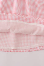 Pink floral smocked dress