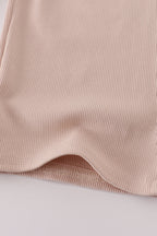 Cream MINI french knot pants set