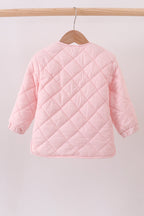 Pink quilted jacket